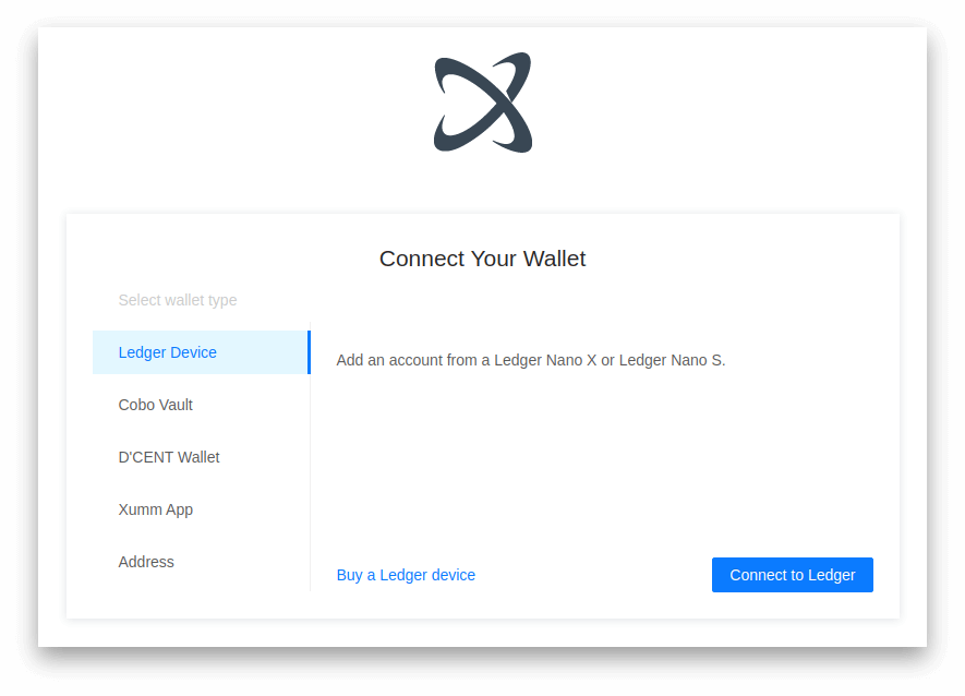 Connect Wallet View