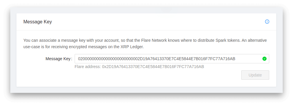 Added Flare Address