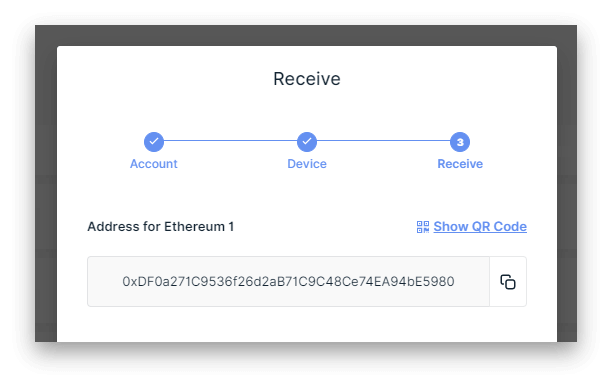 Ledger Live Select